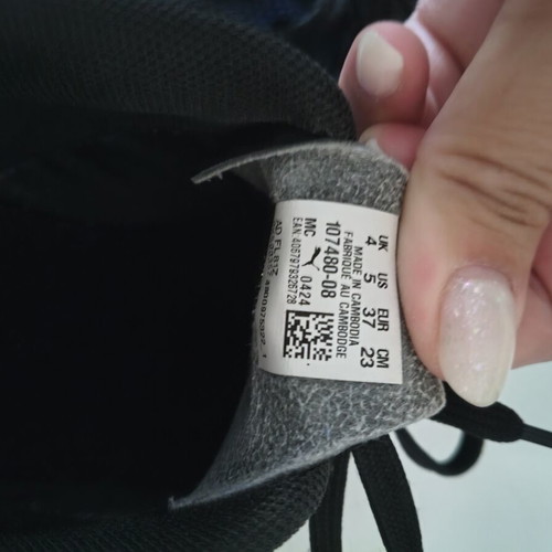 Puma football shoes size 37, black