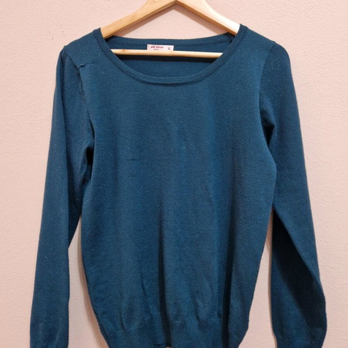 Cypress green long-sleeve top Pink Woman like new, size M
