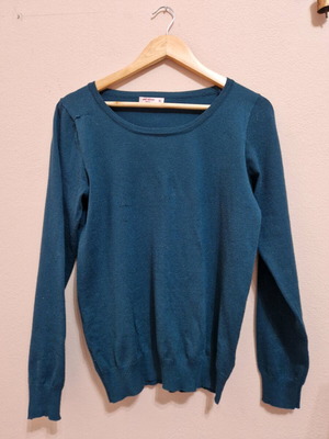 Cypress green long-sleeve top Pink Woman like new, size M