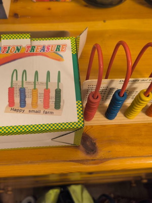 Wooden abacus like new counting frame
