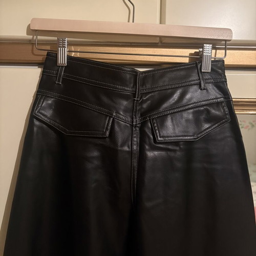 Zara leather-look pants like new, size S 36 8, black