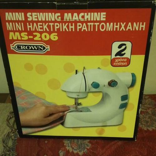 Crown MS 206 Mini Portable Sewing Machine new, battery and electric