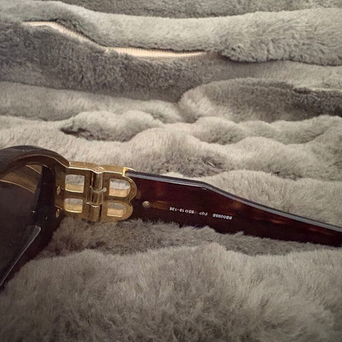 Balenciaga sunglasses used, black and brown