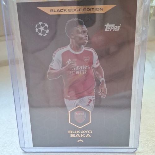 Bukayo Saka Topps Black Edge Edition card