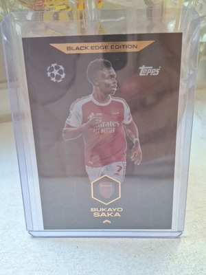 Bukayo Saka Topps Black Edge Edition card