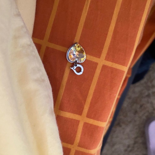 Swarovski yellow heart new