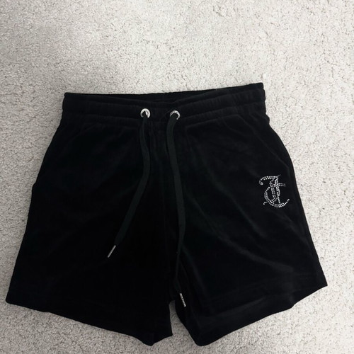 Juicy Couture velvet shorts new, black, small size