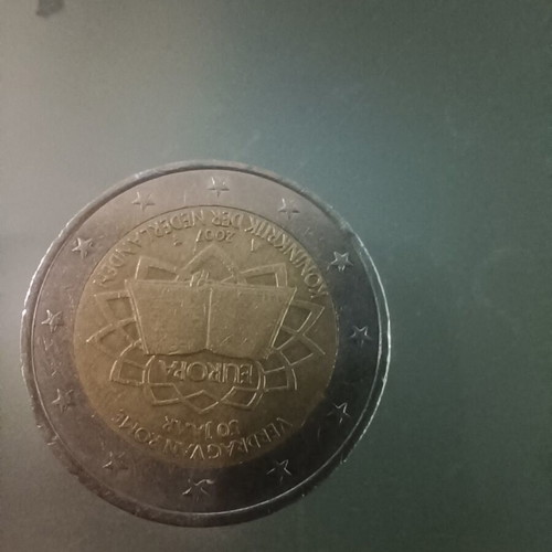 Nederland 2 euro 2007 Rome coin used