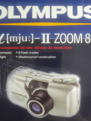 Olympus Mju II Zoom 80 ασημένια 35mm φωτογραφική μηχανή σαν καινούργια
