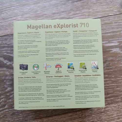 Magellan eXplorist 710 portable GPS new for outdoor activities