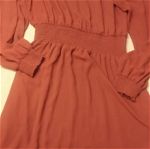 Ευκολοφόρετο Φόρεμα Lipsy στο χρώμα της σκουριάς με τσάντα