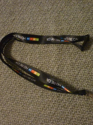 HORECA exhibition lanyard used