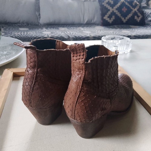 Catarina Martins handmade leather boots used, size 40, brown