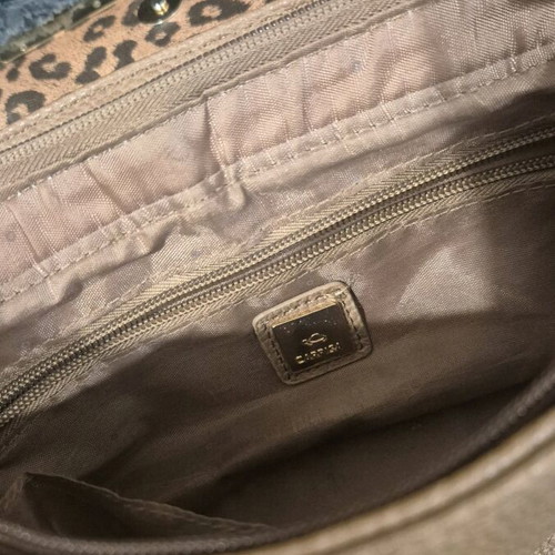 Carpisa shoulder bag used, beige and brown