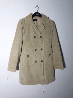 Massimo Dutti women's corduroy coat beige like new size 32