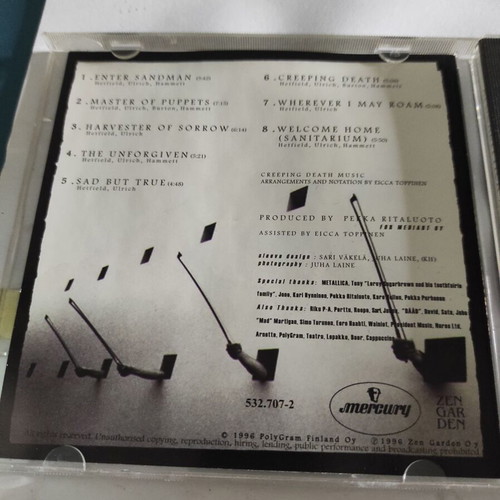 Apocalyptica Plays Metallica By Four Cellos CD like new, classical