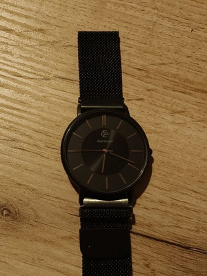 Paul McNeal wristwatch like new, black