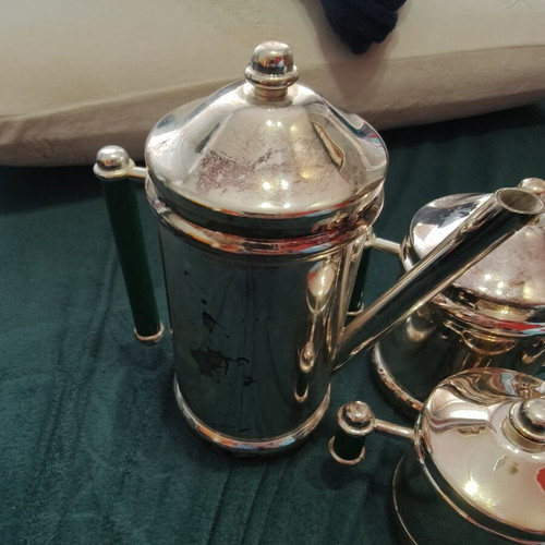 Mappin & Webb vintage silver-plated four-piece coffee and tea service set