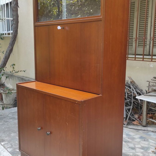 Bookshelf desk from 1982 like new, ideal for laptop use