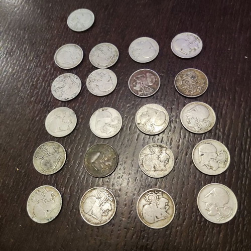 2 Drachma coins 1926 used, pack of 21
