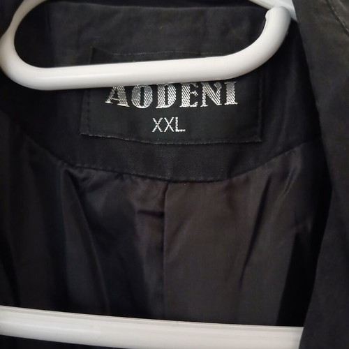 Women's spring trench coat like new, black, XXL