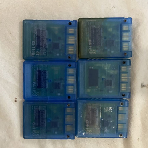 Memory cards for PlayStation 2 pack of 6 like new