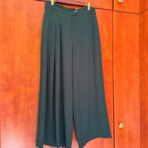 AddLoft petrol cropped wide-leg pants