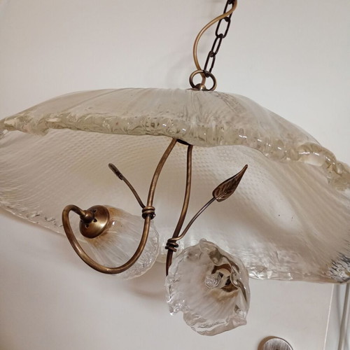 Crystal ceiling light used, 57 x 35 cm