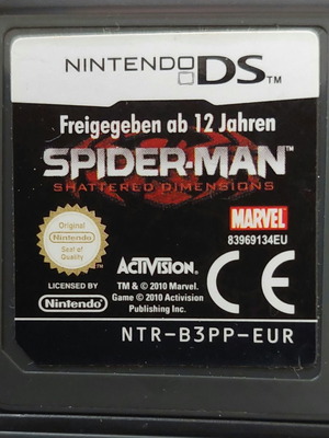 Spider-Man Shattered Dimensions Nintendo DS μεταχειρισμένο, σκετό δισκάκι