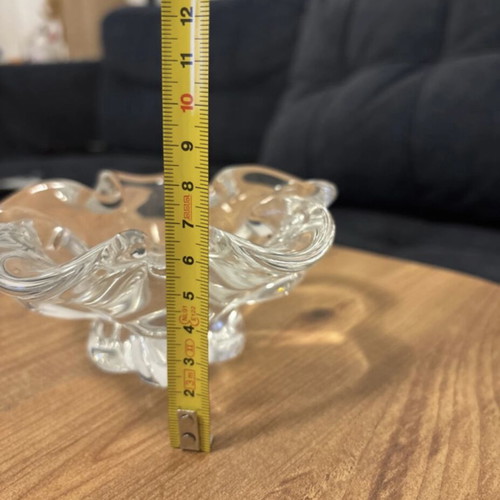 Chribska Bohemian art glass decorative ashtray