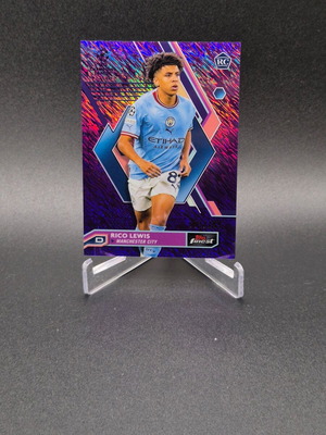 Rico Lewis 2022-23 Topps Finest UEFA Club Competitions #125 Rookie RC Manchester City card