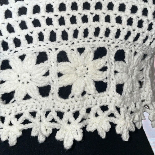 Handmade Mesh Crop Top white XS/S made to order