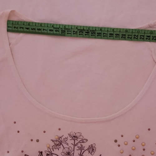 White long-sleeve thin cotton blouse used, size L
