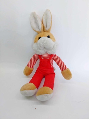 Vintage HEUNEC plush rabbit used from Germany, 47 cm