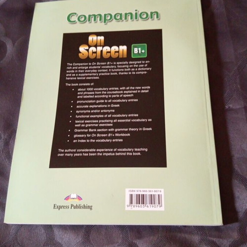 Companion On Screen English book like new