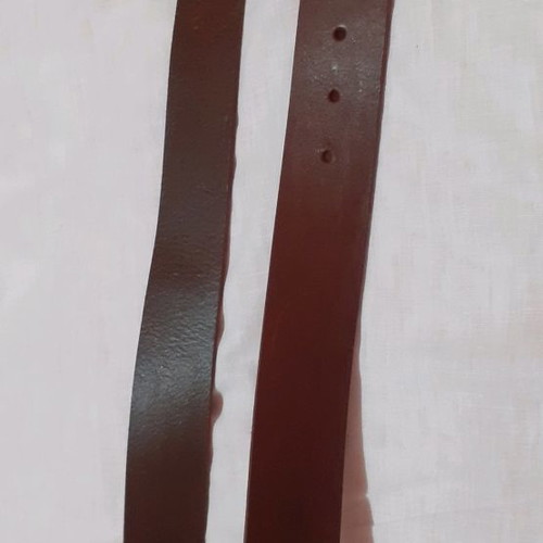 Brown leather belt with buckle like new