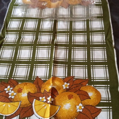 Vintage kitchen towel unused from 70s-80s, 67x40 cm