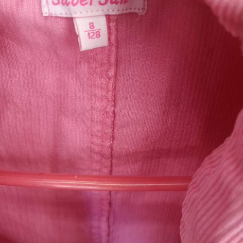 Girls' pink blazer size 128, 8 years, like new