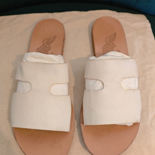 Ancient Greek Sandals white, like new, size 41