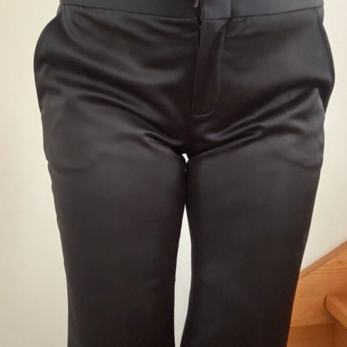 BCBGMAXAZRIA Black Satin Pants like new, size S