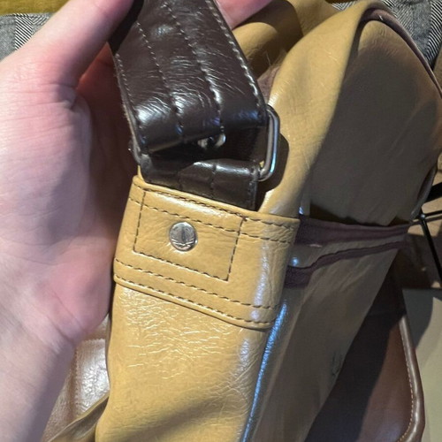 Fred Perry Messenger Shoulder Bag like new, beige and brown