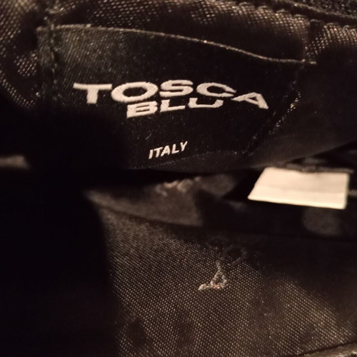 Tosca Blu handbag new, genuine leather, black and silver
