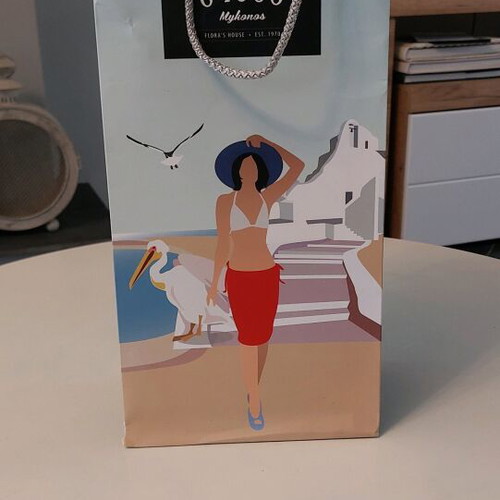 Collectible Mykonos 84600 Gift Bag used for Wine/Drink