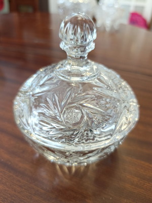 Crystal fondue bowl like new