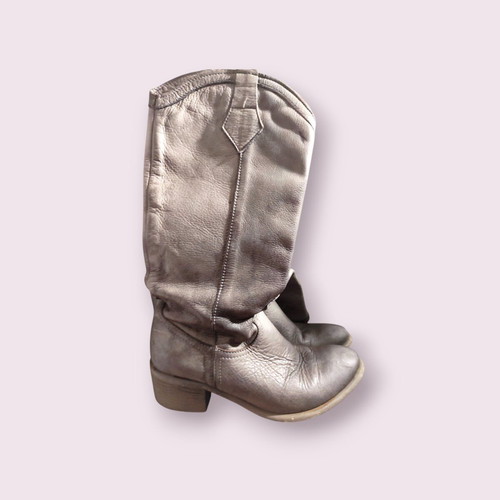 Sante cowboy boots used, size 39, grey-beige color