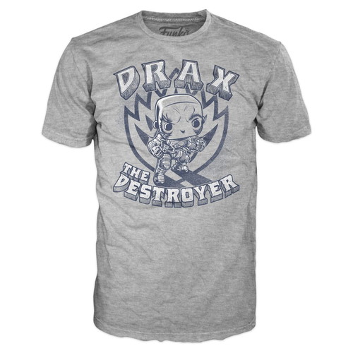 Funko Drax T-Shirt new, size Large, gray and blue