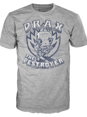 Funko Drax T-Shirt new, size Large, gray and blue
