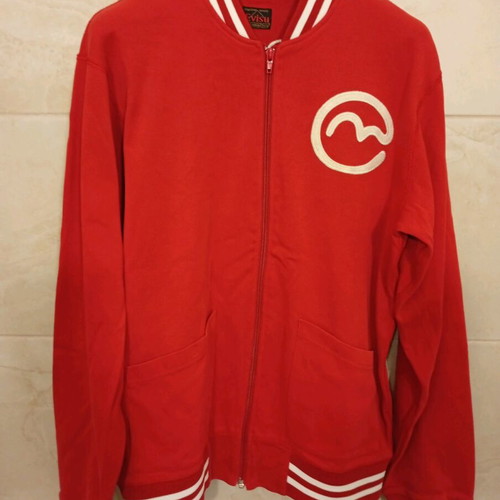 Evisu Jacket XL Red With Stripes Like New