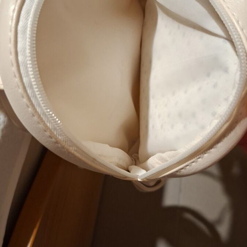 Children's backpack with mermaid and glitter like new, white