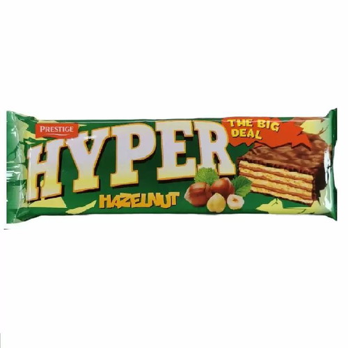 Hyper wafer hazelnut 50gr new